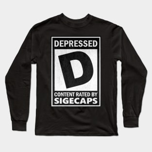 Rated D For Depressed Long Sleeve T-Shirt